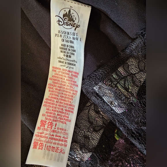 Disney Parks Her Universe Hocus Pocus Pleated Lace Aline Skirt Size Small-Black - Picture 8 of 10